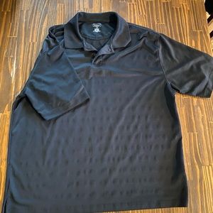 Large Black Golf Polo